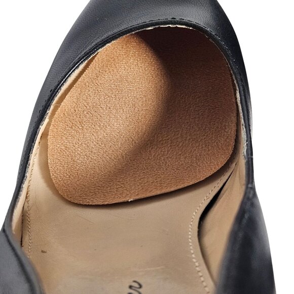 Marc Fisher Women’s Black Leather Heels 8.5M | Quiet Luxury | Coquette | Minimal - Picture 11 of 15